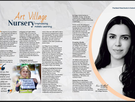 Art Village Nursery featured in The Best Preschools in Dubai 2023